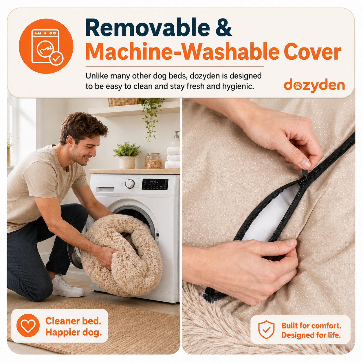 DozyDen — Calming Anti-Anxiety Dog Bed
