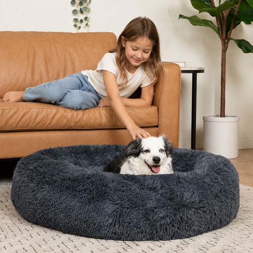 DozyDen Calm Cloud calming anti-anxiety donut dog bed